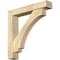 Ekena Millwork Imperial Block Rough Sawn Bracket w/ Offset Brace, Douglas Fir, 6"W x 32"D x 32"H BKT0604X32X32IMP05RDF - alternate 1